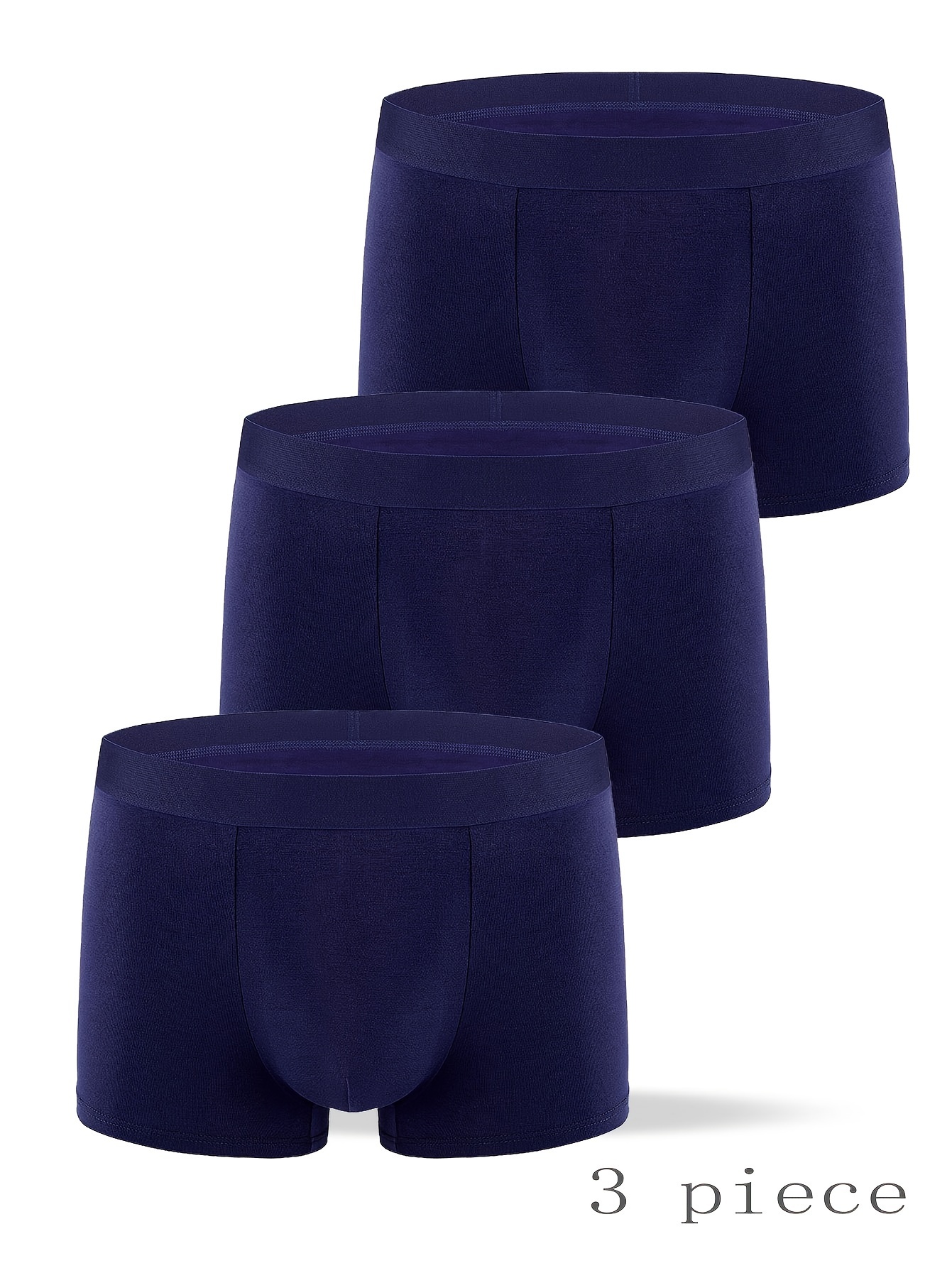 Men's Plain Color Soft Comfortable Breathable Boxer Briefs - Temu Canada