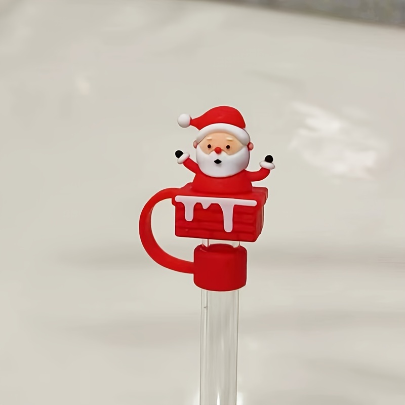  8Pcs Christmas Straw Cover Cup for Tumbler Cup, 10mm Santa  Claus Drinking Straw Topper, Reusable Protectors Straw Tips Lids for Cup  Accessories (8Pcs Christmas 10mm): Home & Kitchen
