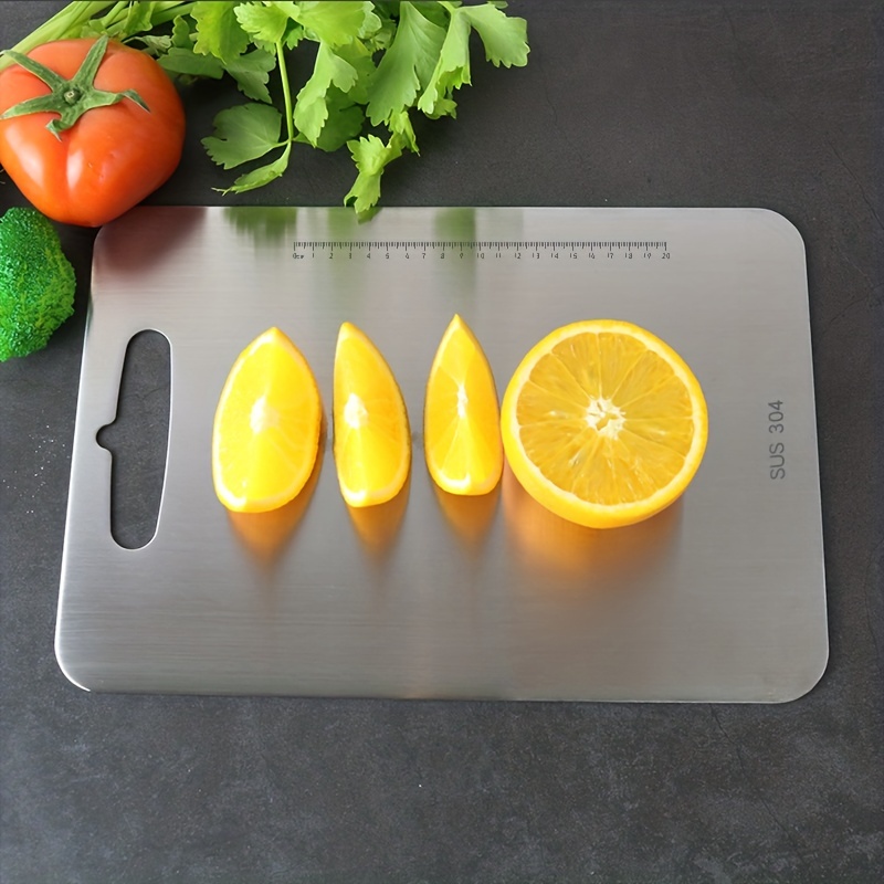 Hemico Stainless Steel Chopping Cutting Metal Board Fruit Board For  Kitchen, Chopping Board