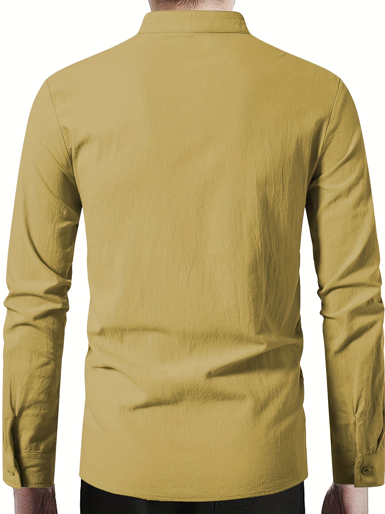 Camiseta de manga larga en rayas amarilla 1927 Henley Shirt long