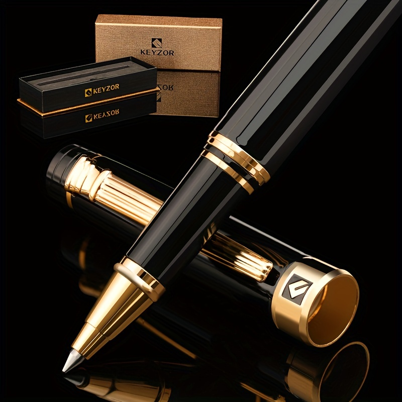 SyPen Luxury Pen Gift Set, 2 Rubberized Metal Ballpoint Pens +Night Writer  LED Flashlight +Stylus for Touchscreens +Gift Box, Gift Pen Sets for Men