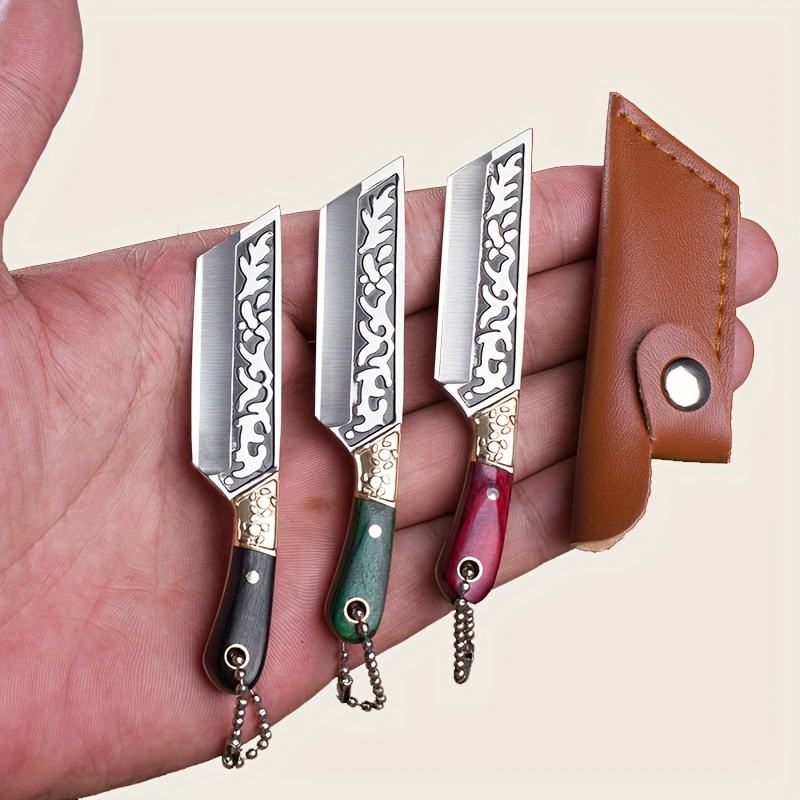 Sickle Bag Set Keychain For Men: Mini Sickle Knife Set For Edc