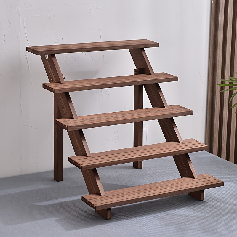  MOOCA 3-Tier Wood Stair Step Shelf Display Stand with Card  Holder, Tiered Display Stand, Jewelry Display For Vendors, Wood Stand for  Display, Oak Color : Home & Kitchen