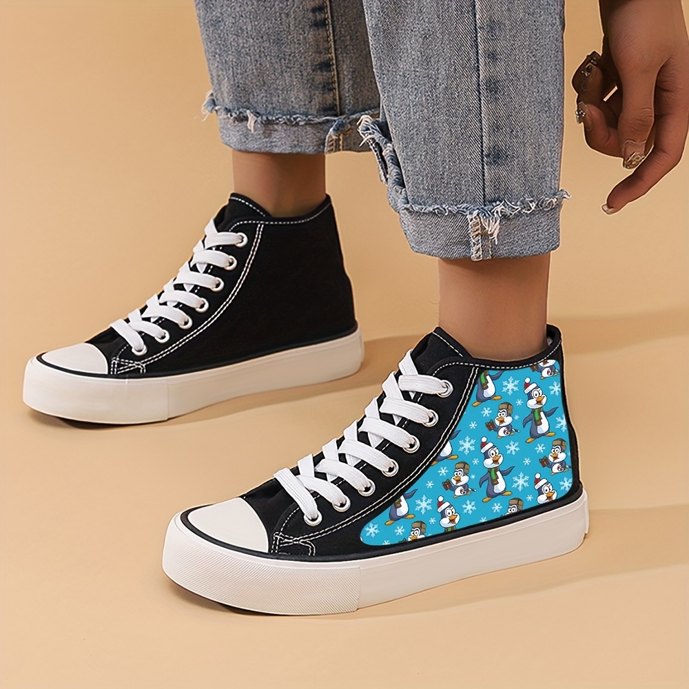 High Top Classic Canvas Sneakers Lace up Casual Walking Shoes