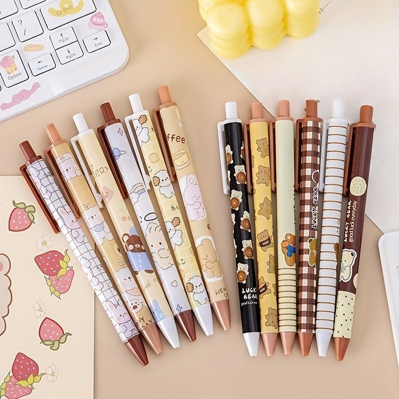 Cute Gel Pen: Creative Bunny Girls Bowknot Press Office Gift - Temu