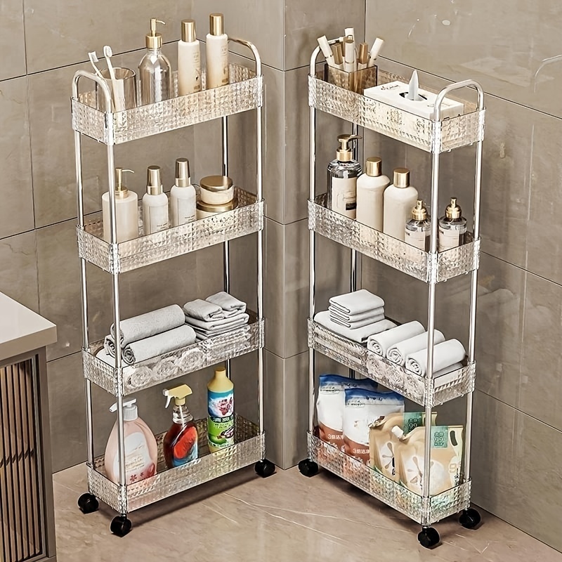 Rolling Storage Cart Movable Bathroom Organizer Bathroom - Temu