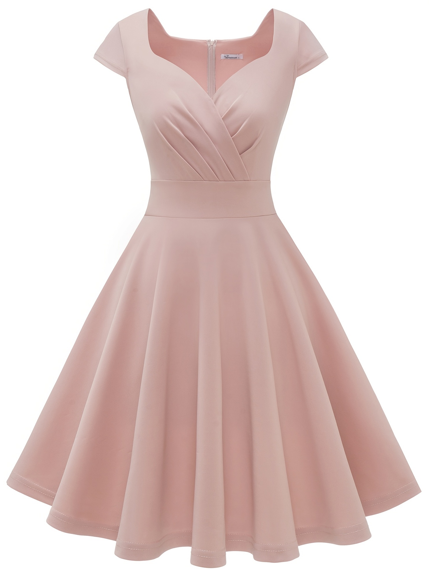 open lace back dress Oletta Pink Corset Strapless Bubble Hem Mini Dress main image 1
