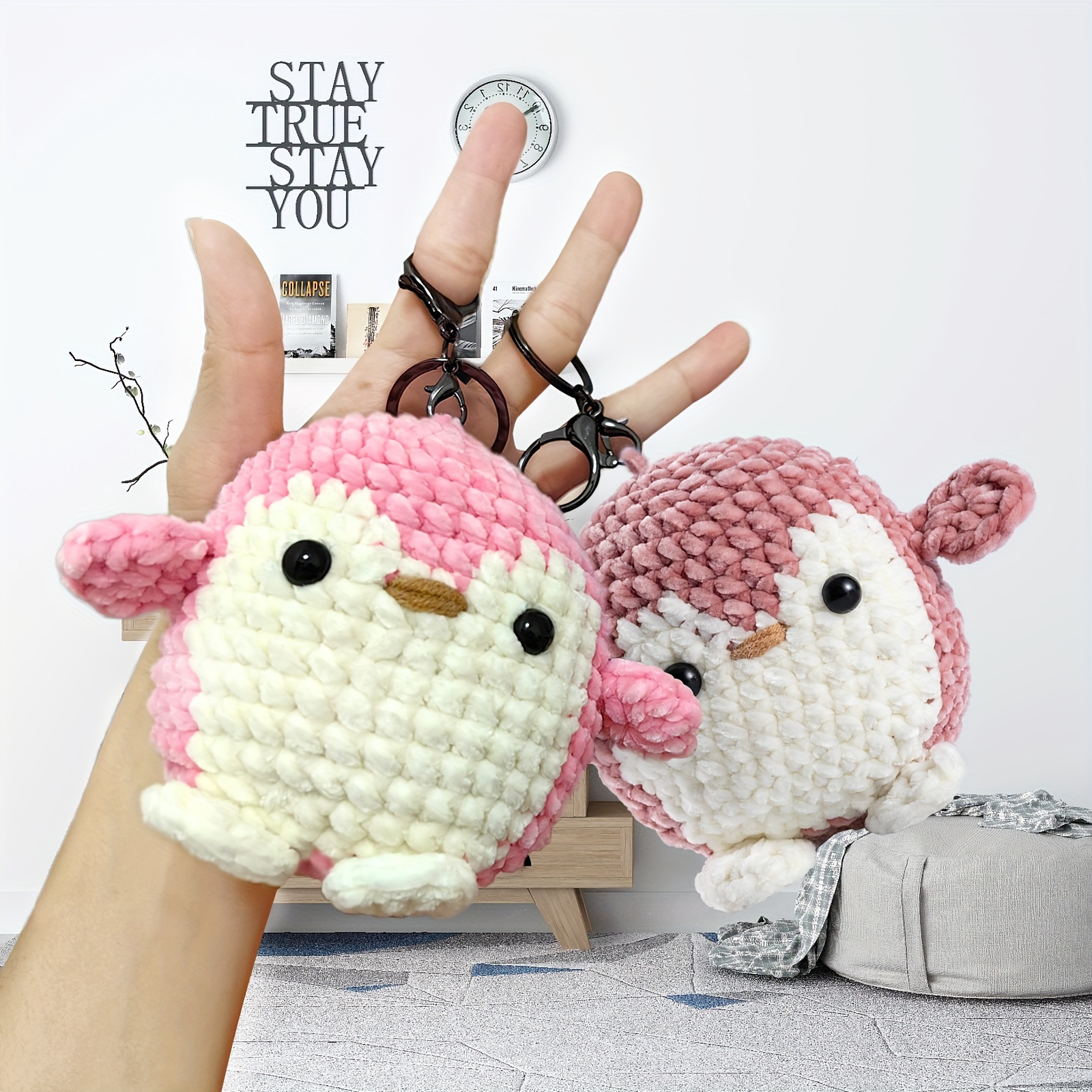 New Crochet Material Package Contains English Instruction Manual, Beginner  Crochet Yarn Kit For Adults, Knitting Handmade Diy Cartoon Doll For  Beginners - Temu