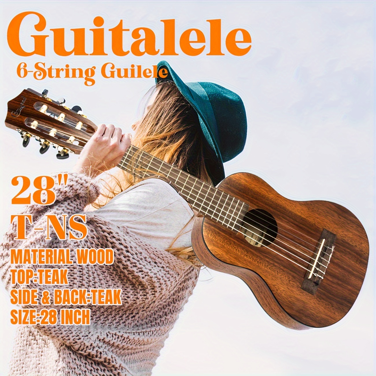 Guitare classique en tilleul pour adulte, instrument lumineux, cadeau  réversible, 38 pouces - AliExpress