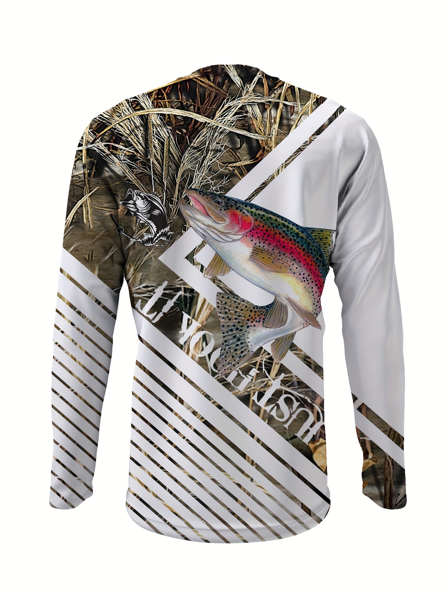 Long Sleeve Fishing Shirt Men Novelty Pjs Tops Pullovers - Temu