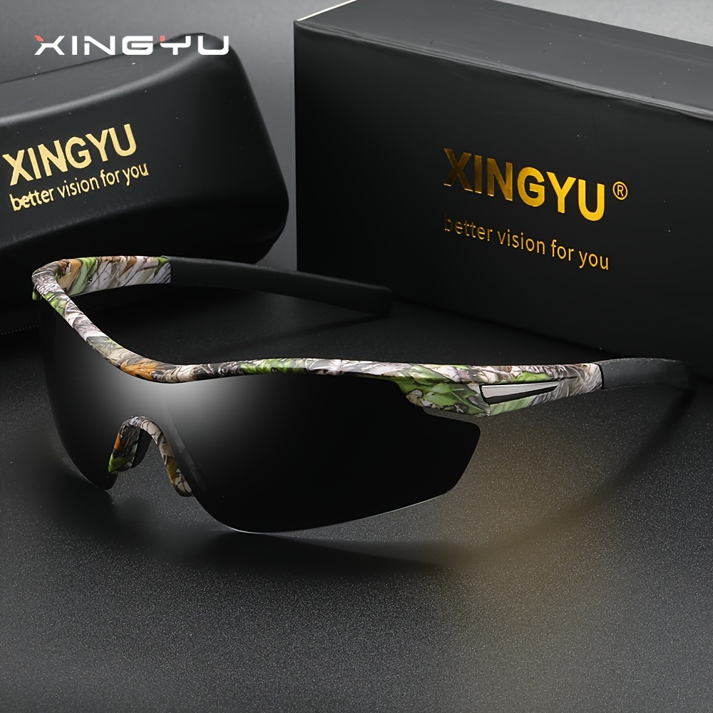 Trendy Cool Outdoor Sports Polarized Sunglasses Camouflage Frame