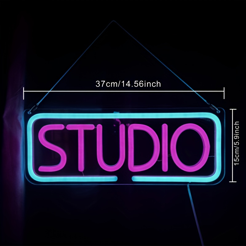 Studio Neon Sign Music Led Neon Letters Neon Sign Bar Sign Temu