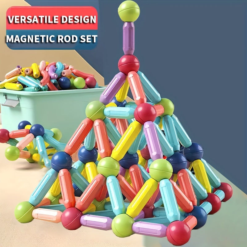 Bâtons magnétiques de Construction 3D, ensemble de créateurs, jouets de  modélisation