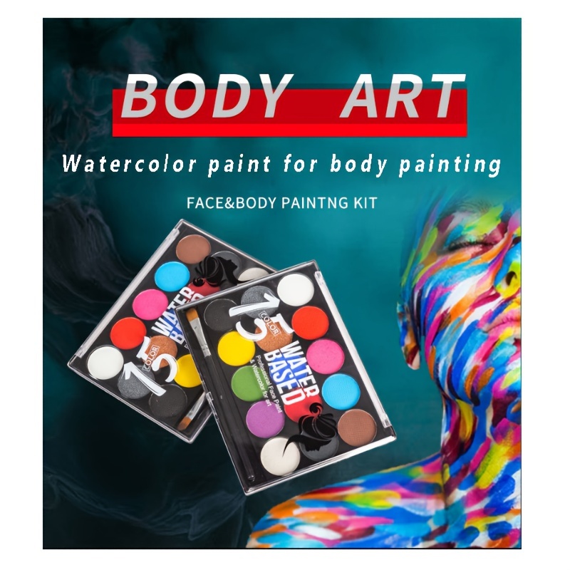 Dress-Up-America Kit de peinture pour le visage - Crayons de peinture pour  le visage et le corps - Ensemble de 6 pièces de maquillage d'Halloween pour  enfants et adultes 