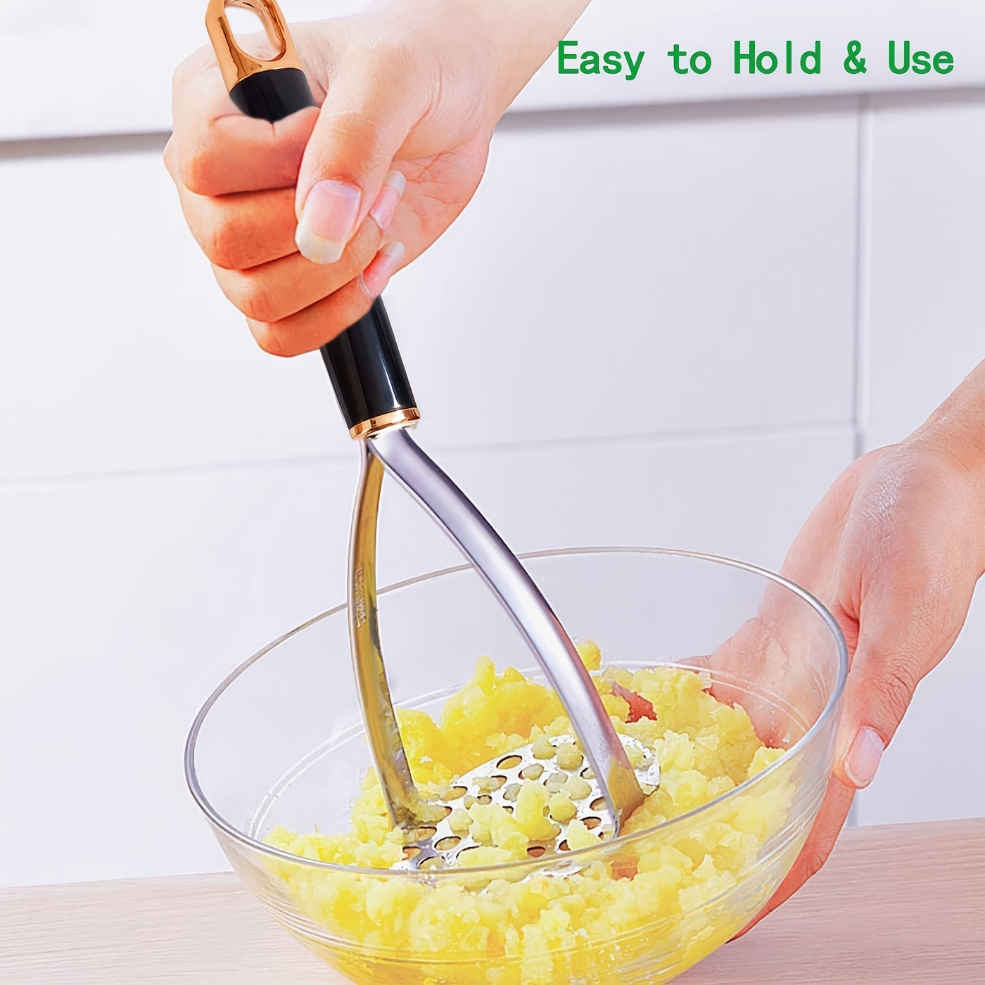  Handheld Potato Fruit Smasher for Kitchen - Food Masher Hand  Tool - Manual Utensil for Mashed Potatoes: Home & Kitchen