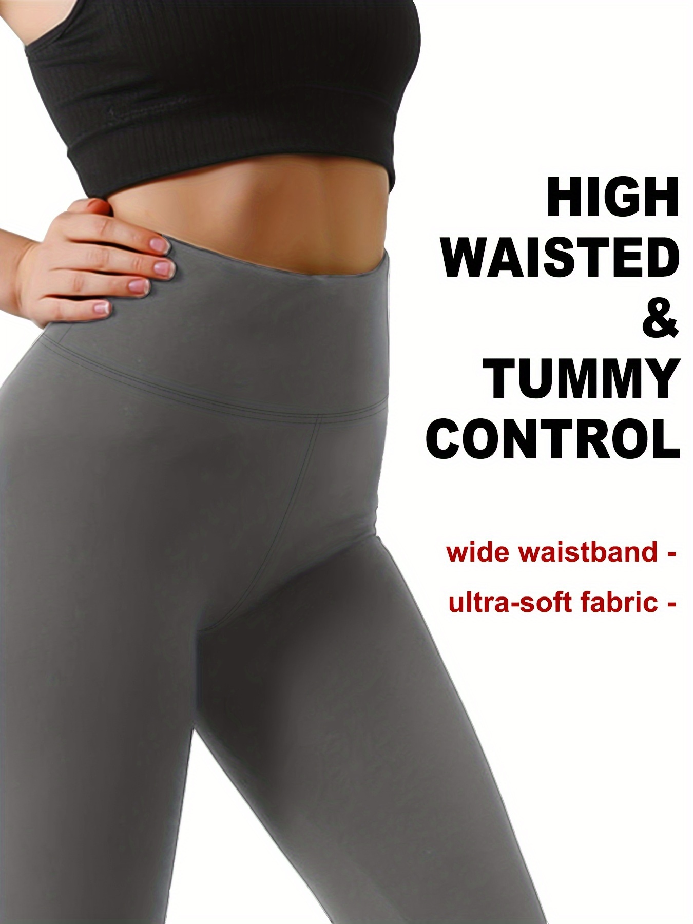 Control top clearance fleece lined leggings