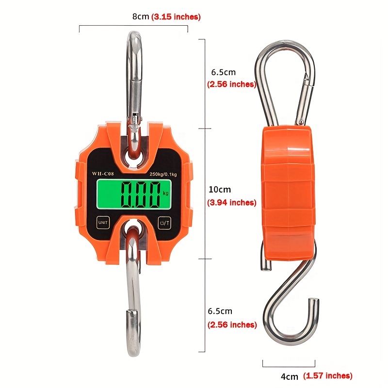 Portable Digital Hanging Scale Stainless Steel Electronic - Temu