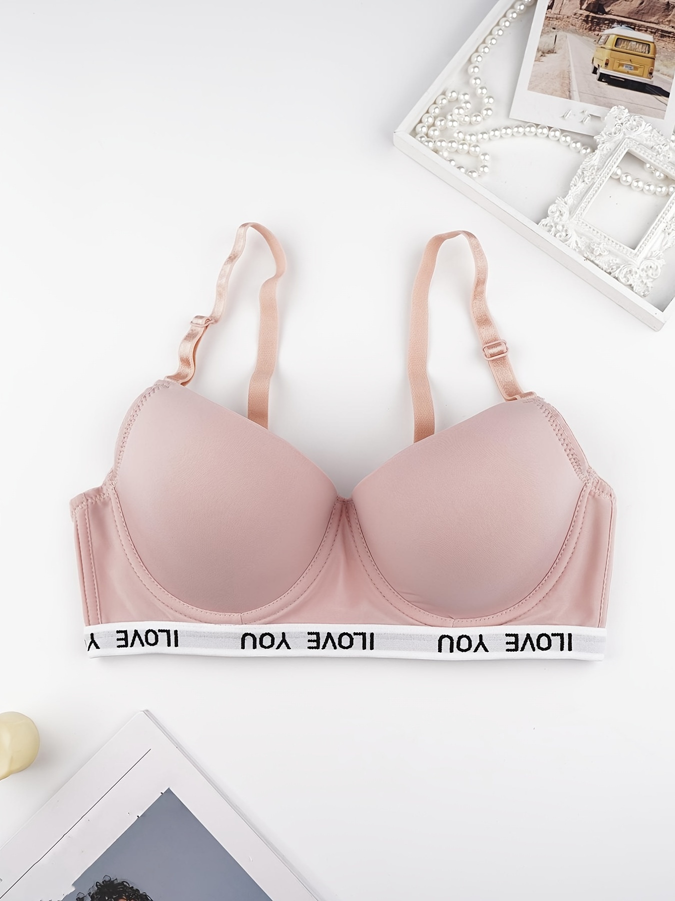TAIAOJING Wireless Bra Seamless Bra for Women Fashionable Strapless Bra  Lace Gathered Side Closed Underwear ABC Cup Brassiere 
