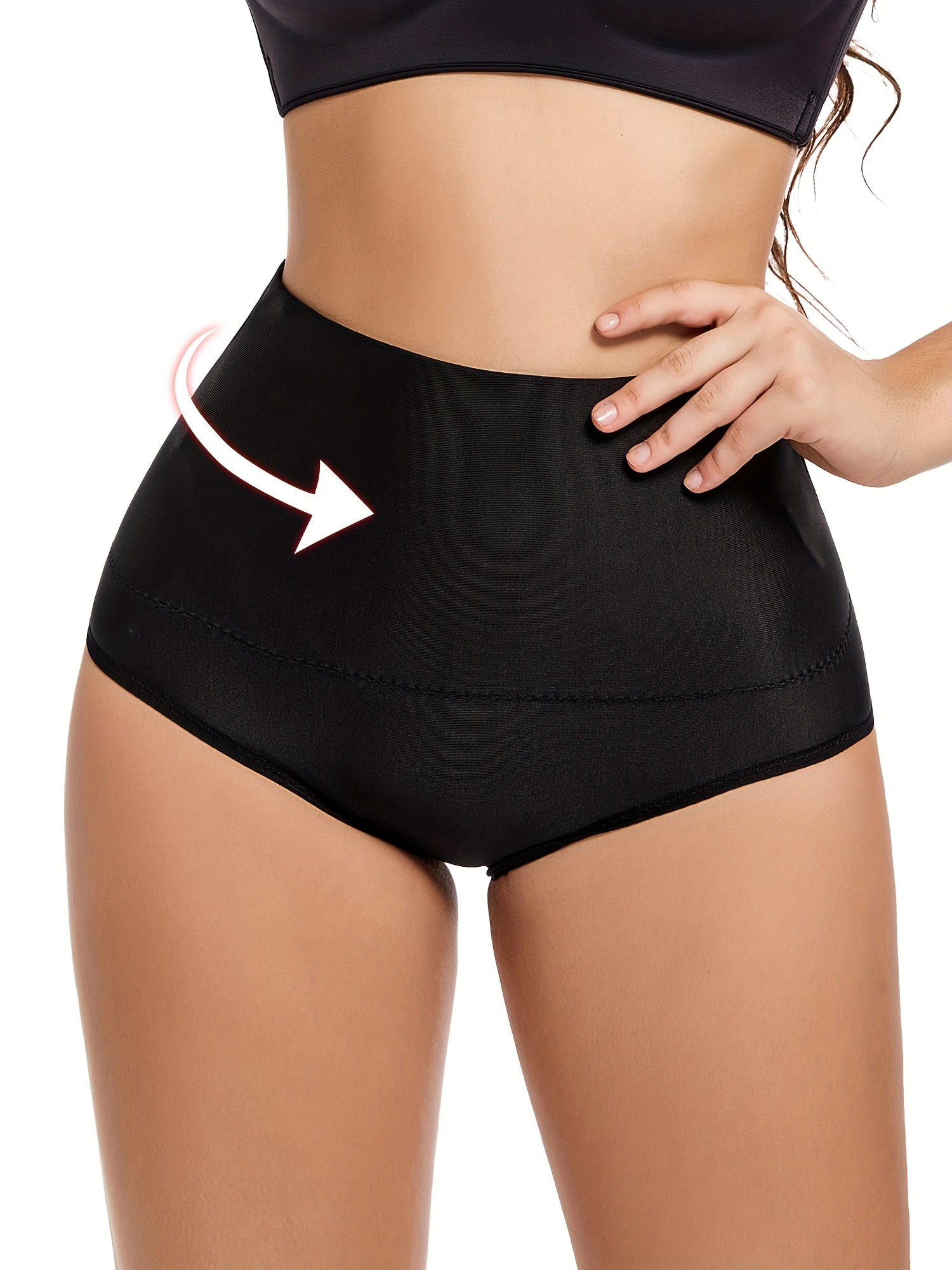 Seamless Solid Shaping Panties, Tummy Control Compression Panties To Lift &  Shape Buttocks, Women's Underwear & Shapewear
