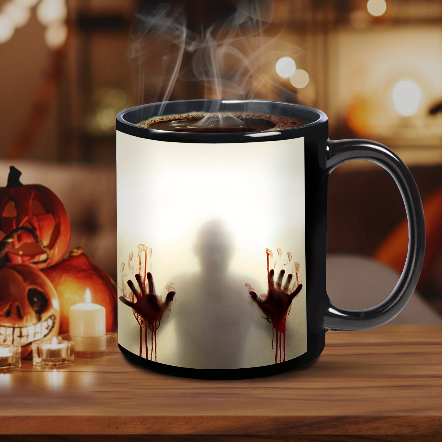 1pc We Are All Mad Here Halloween Ceramic Coffee Mug 11oz Gift For Men  Women Halloween Christmas Birthday Mother Father Friends