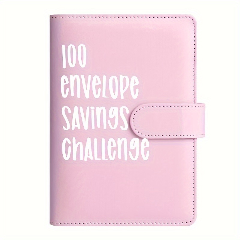 Classeur 100 Envelope Challenge, 2023 Nouveau moyen facile et amusant  d'économiser 5 050 $, classeur de défis d'épargne, livre d'épargne avec