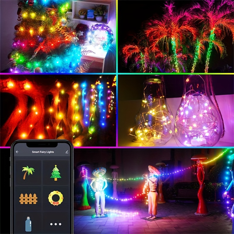 USB Smart Music Remote LED Ball Fairy String Lights Garland