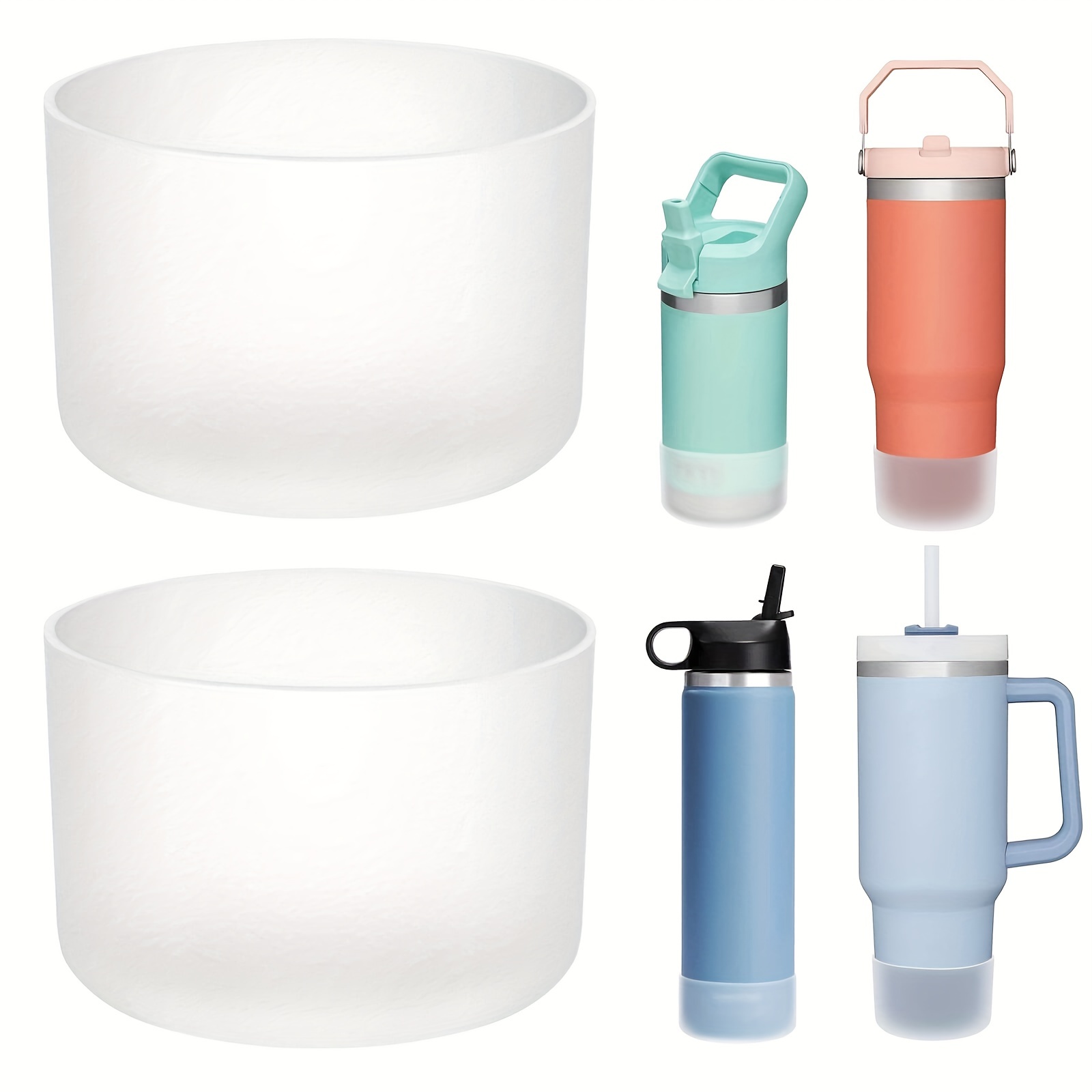 Silicone Mug Bottom Cover Non slip Bottle Bottom Cover Water - Temu