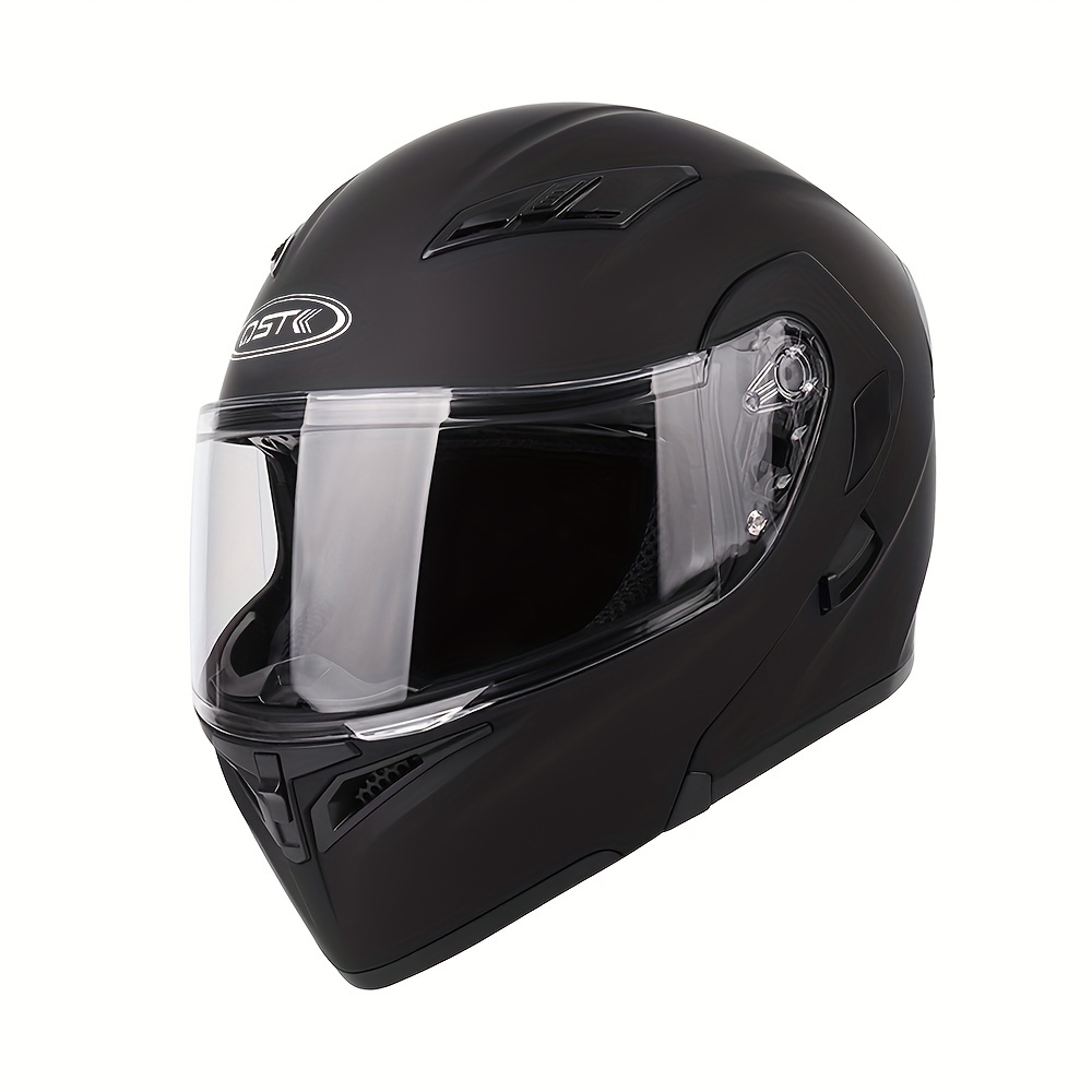  Casco de cara abierta, casco de motocicleta Bluetooth integrado,  con doble visera, cubierta completa para motocicleta, scooter, casco de  motocicleta, casco de motocicleta para hombres y mujeres, casco de choque  aprobado