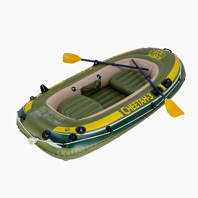 Portable 2 Person Inflatable Fishing Boat For Outdoor - Temu