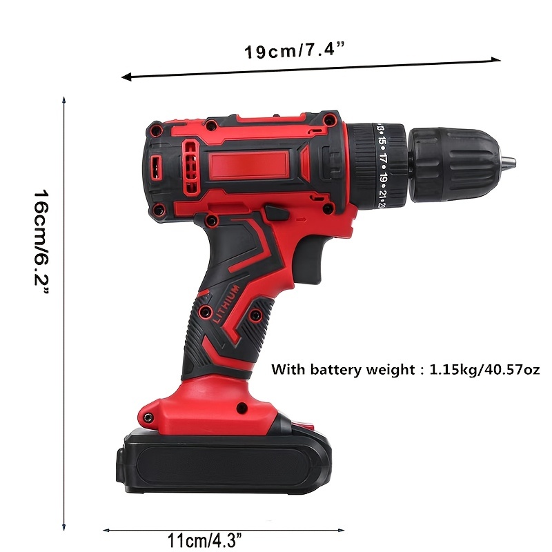 Electric Goddess Electric Drill Cordless Screwdriver Lithium