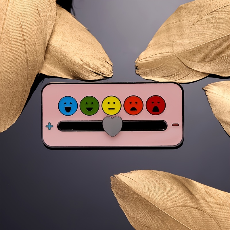 Social Battery Pins Fun Enamel Emotion Pins 7 Days A Week - Temu