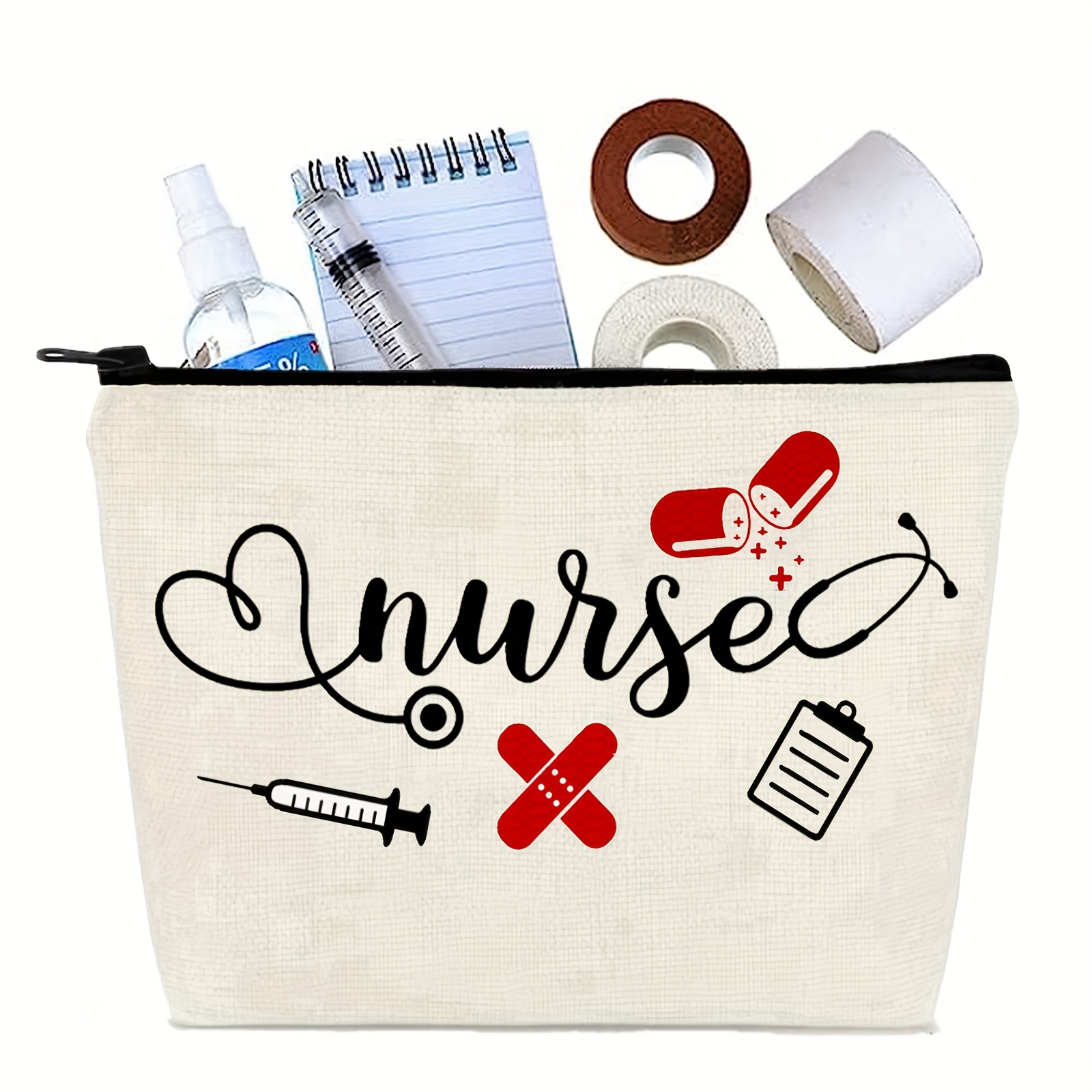 Outus 12 bolsas de regalo para enfermera, bolsas de regalo para enfermeras,  bolsas de regalo para la semana de las enfermeras con asa para