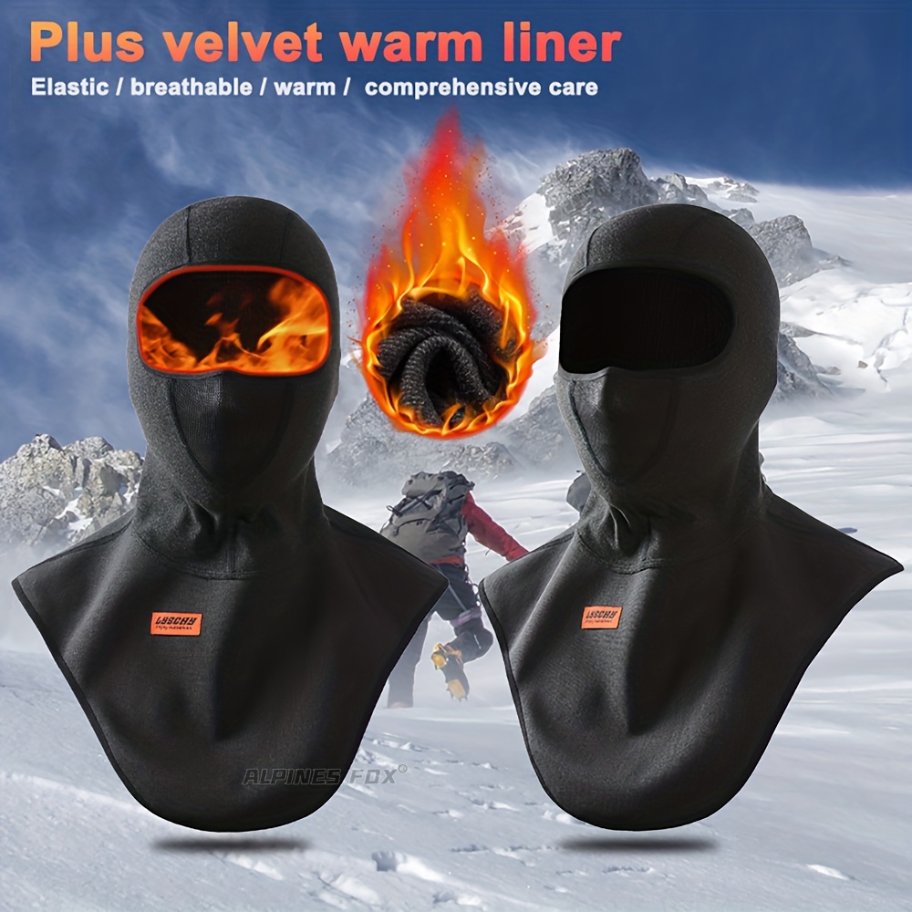 New Motorcycle Mask Fleece Thermal Face Mask Keep Warm Moto Riding  Balaclava Motorbike Biker Winter Windproof Ski Mask Men Women
