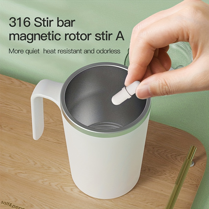 Self Stirring Mug, High Speed Double Click Start IPX6 Waterproof 350ml  Automatic Mixing Cup White Quite For Liquid 