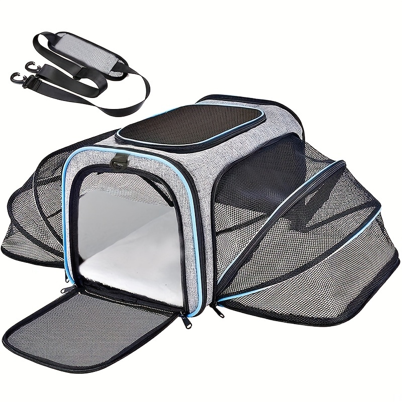 Soft Pet Travel Carrier Bag for Medium, Large Cats, 2 Kitties and
