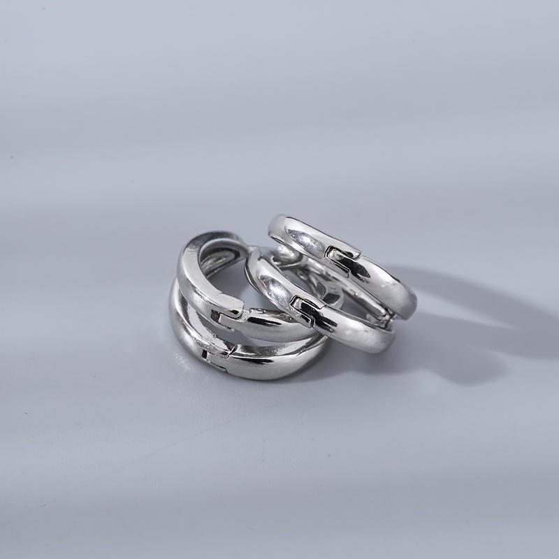 Arc Hoop Earrings for Men