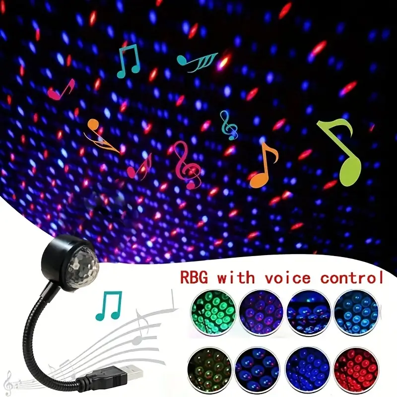 Voice Controllable Car Roof Lights,usb Star Projector Night Light