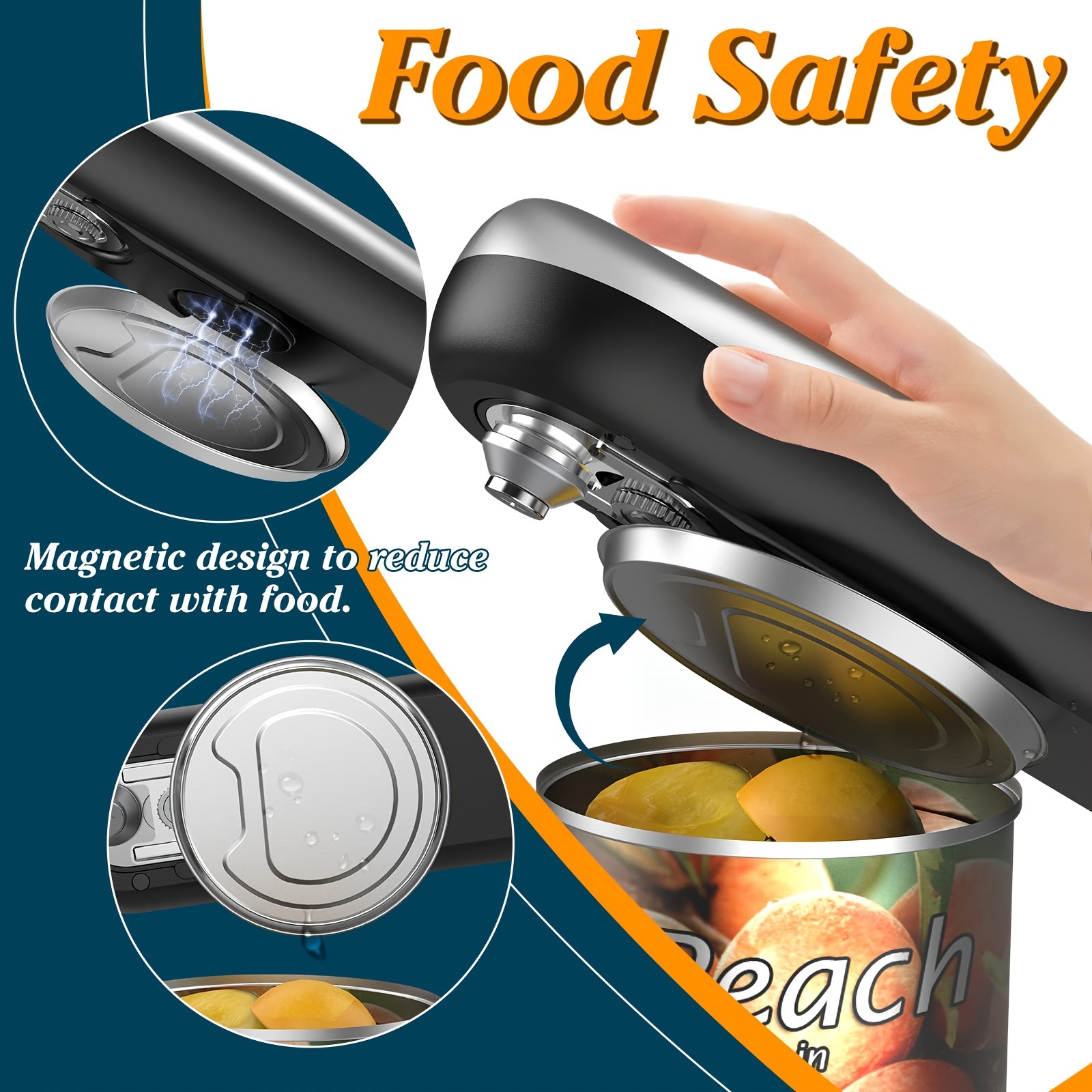 Automatic Electric Can Opener: Smooth Edge One touch - Temu