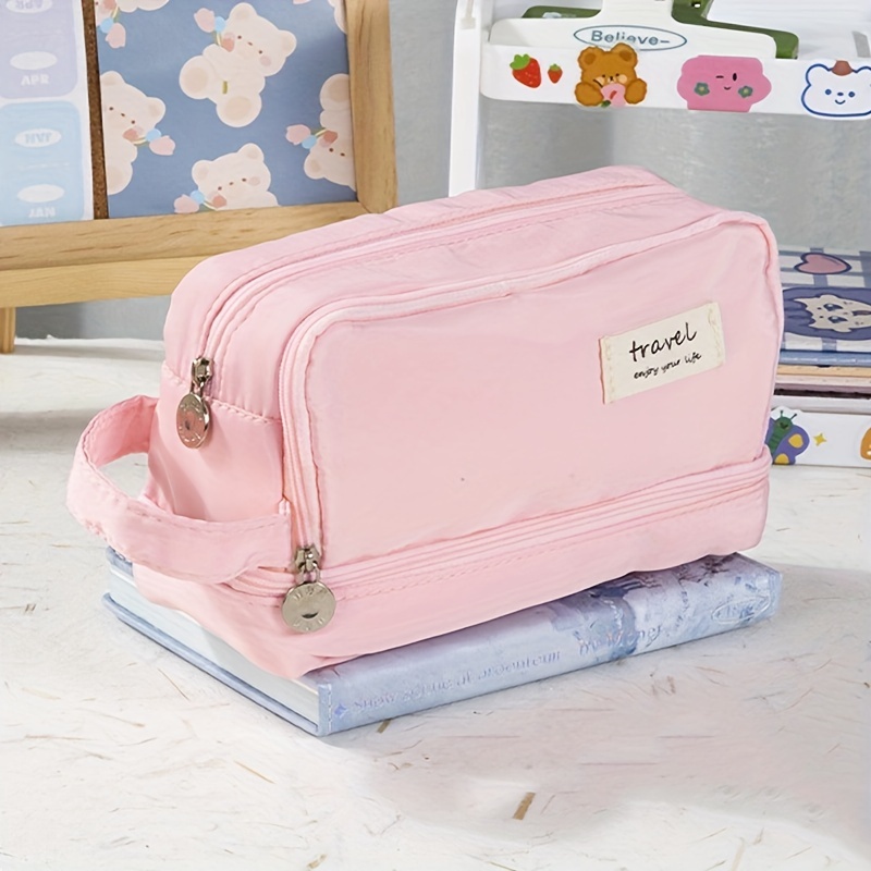 Stationery Bag Pencil Case Large Capacity Pencil Case - Temu