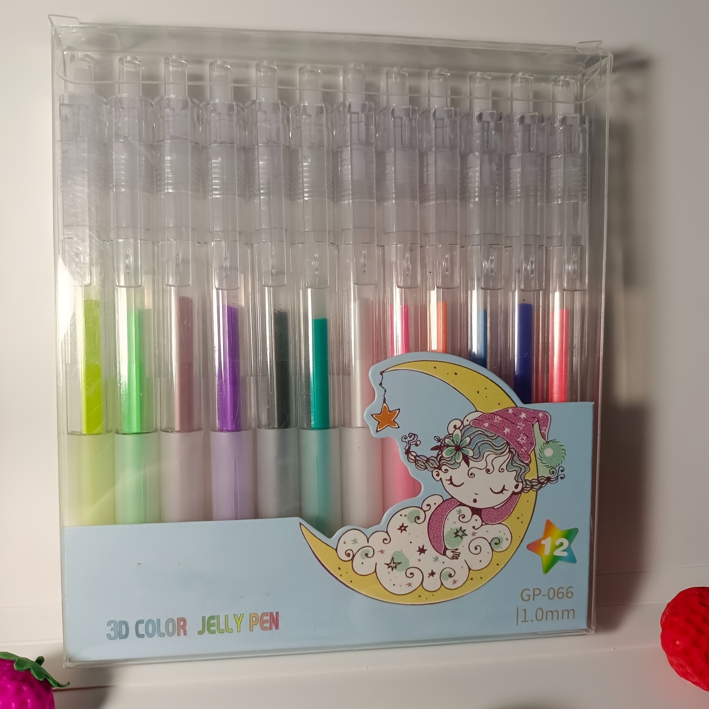 Colorful 3d Three dimensional Jelly Pen Good Looking - Temu