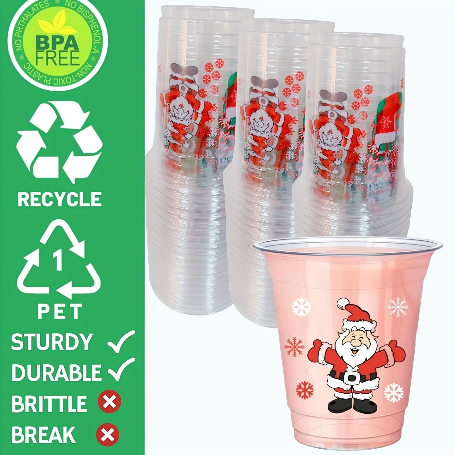 Personalized Christmas Party Stadium Cups