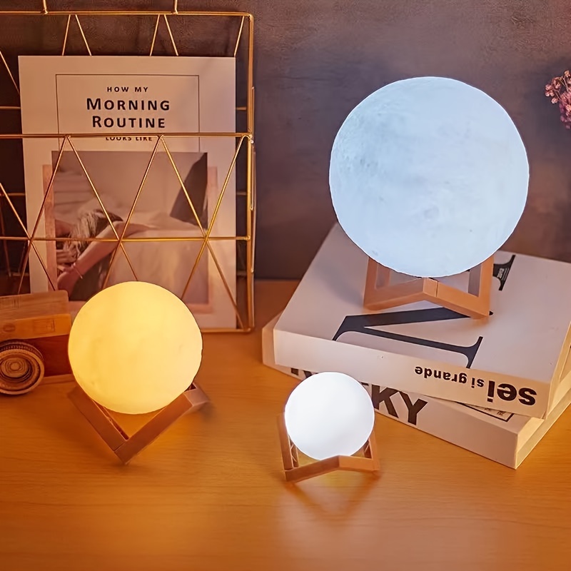 Lampe de lune, éclairage de la lampe à lave pour veilleuse pour enfants 