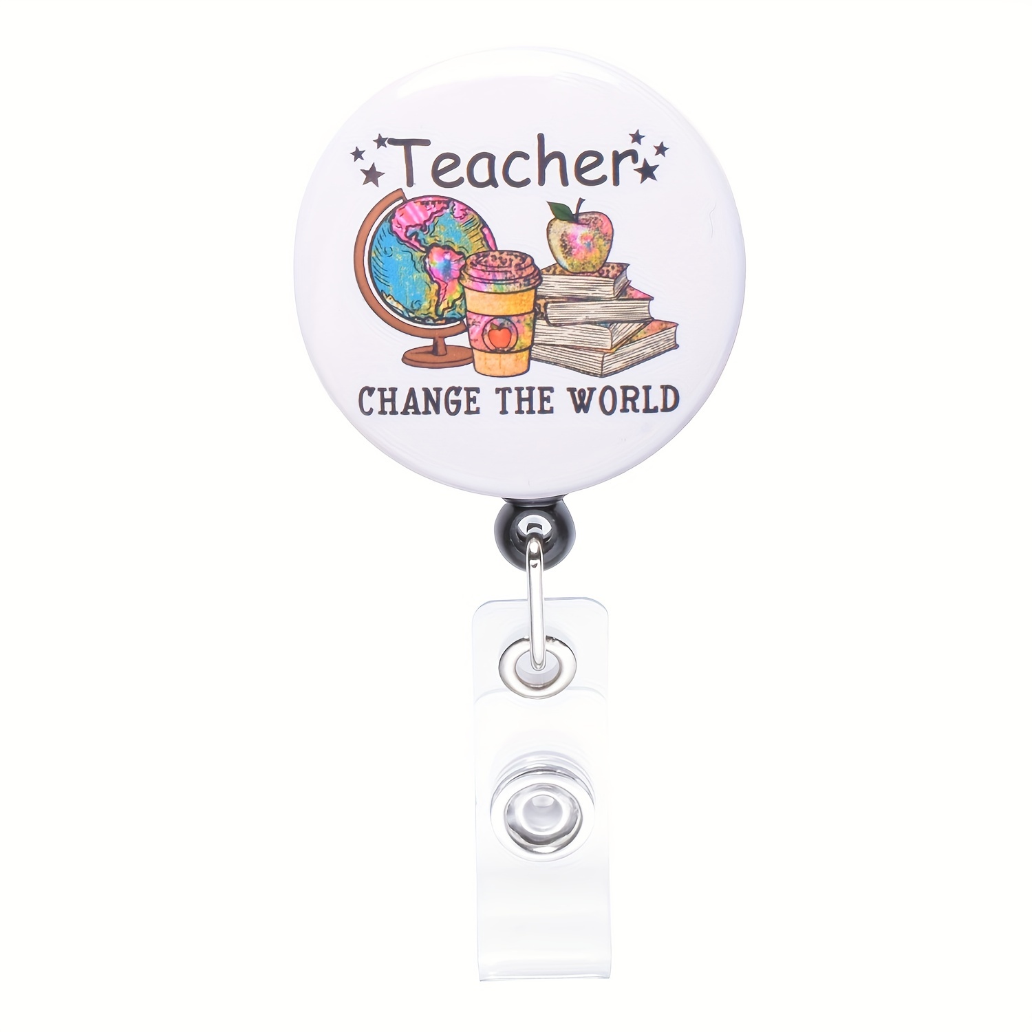 3pcs Retractable Teacher Badge Reels: The Perfect Back-to-School Gift for  Teachers!