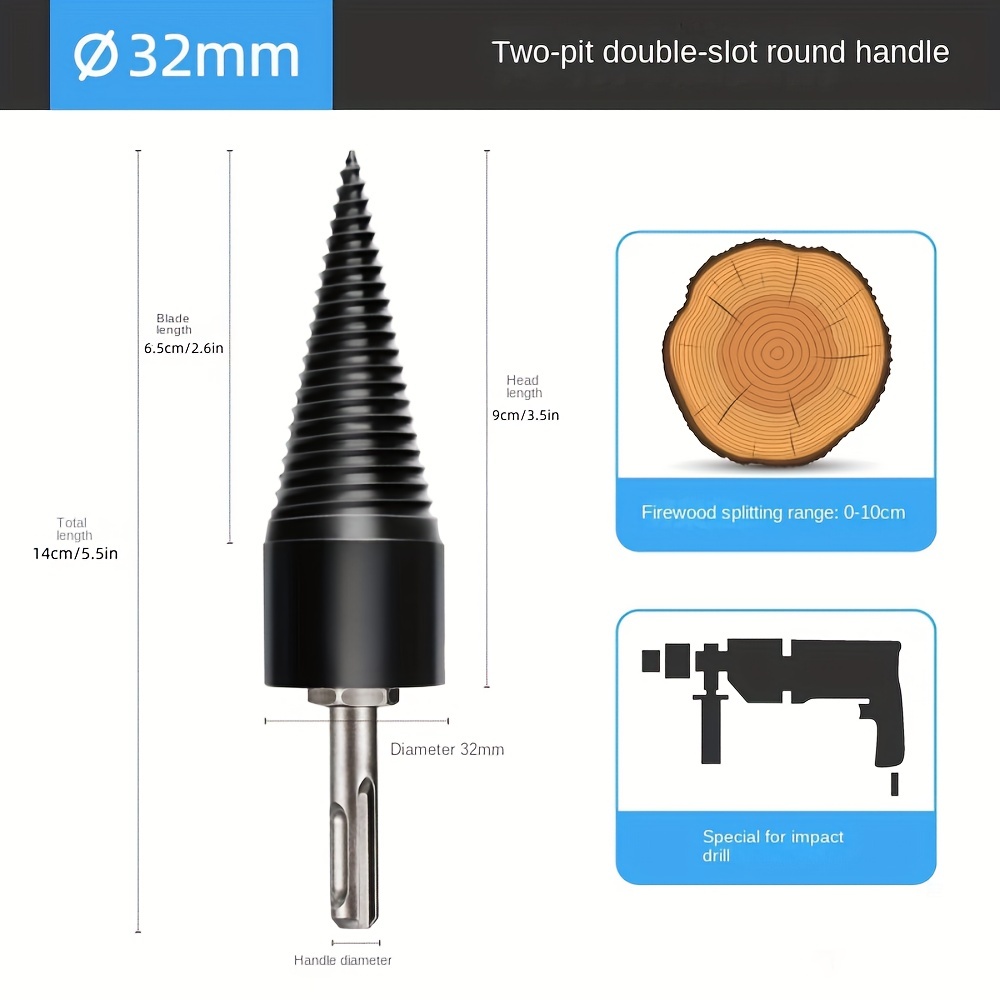 Wood Splitting Drill Bit, Household Splitting Electric Drill, Impact Drill,  Electric Hammer Wood Splitting Machine Drill Bit - Temu Canada