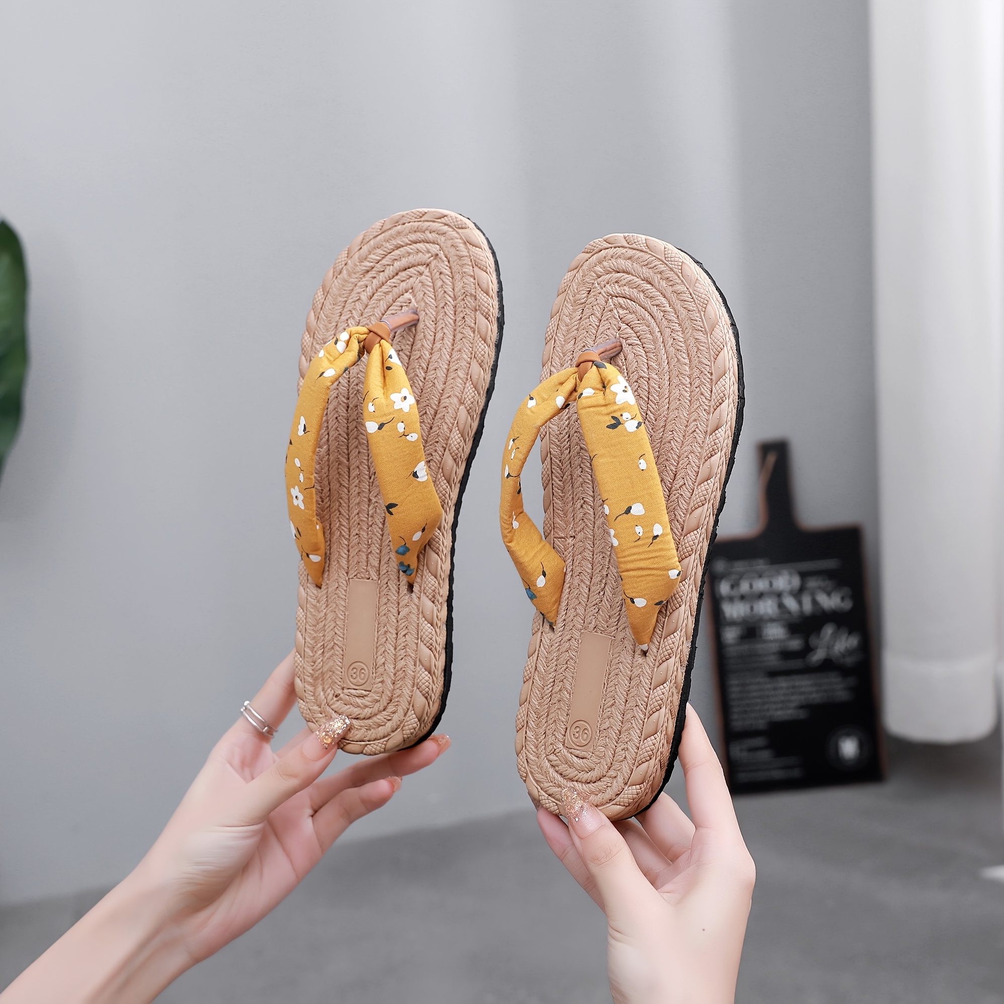 Woven flip flops on sale womens