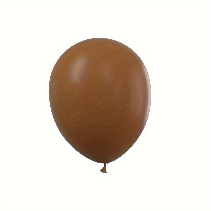 Image of 22pcs 10 Inches Brown Matte Thickened Latex Balloon, Wedding Romantic Wedding Room Scene Layout Balloon Chain Modeling, Birthday Party Wedding Thanksgiving Christmas Essential Decoration