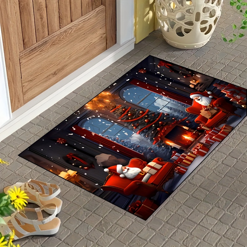 Dirt Resistant Welcome Doormat Low Pile Indoor Outdoor - Temu