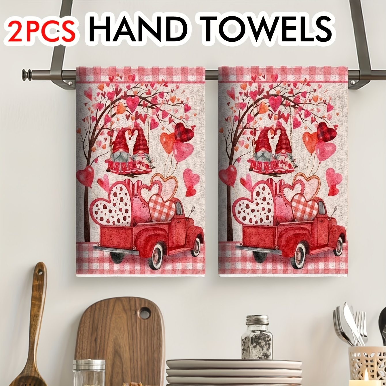 Valentines day fingertip online towels