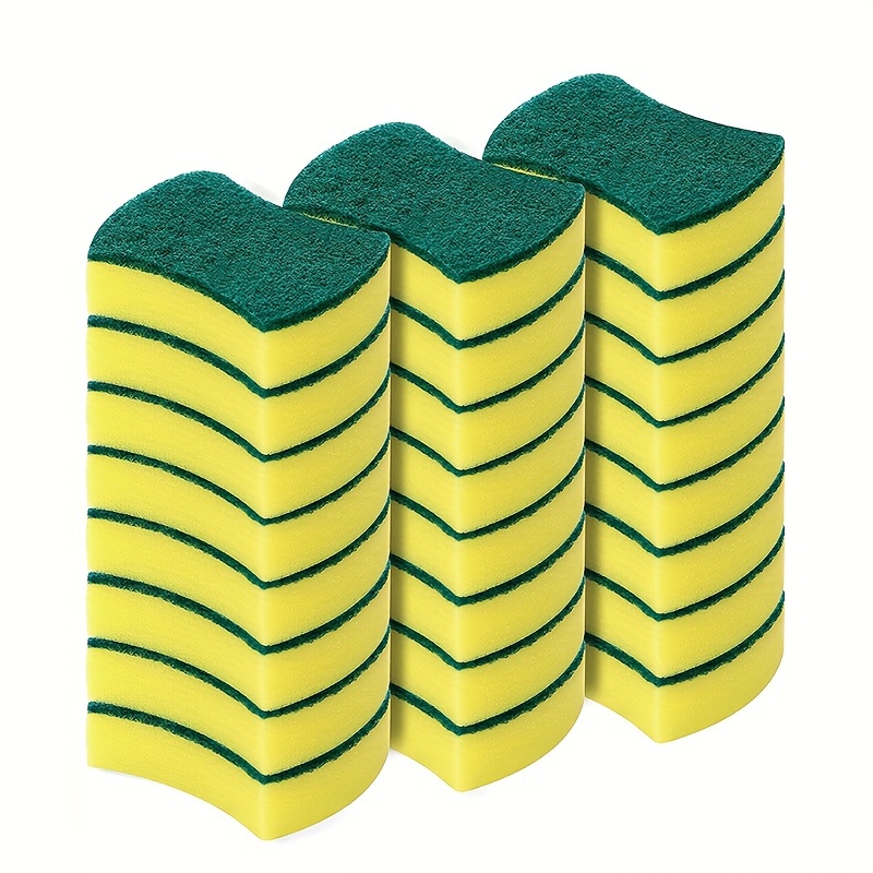 Set Of 10 Washable And Reusable Microfiber Sponges - Dishwashing And  Kitchen Sponge - Eco-friendly - Several Colors - Magic Double-sided  Multi-use