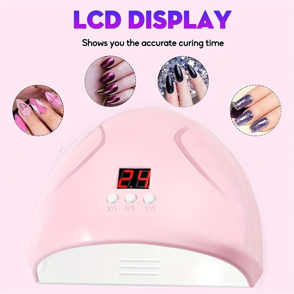 120W Nail Dryer LED Lamp UV Light Polish Gel Curing Machine Electric  Manicure US